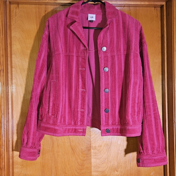 CAbi Jackets & Blazers - CAbi Fuchsia Corduroy Jean Jacket
